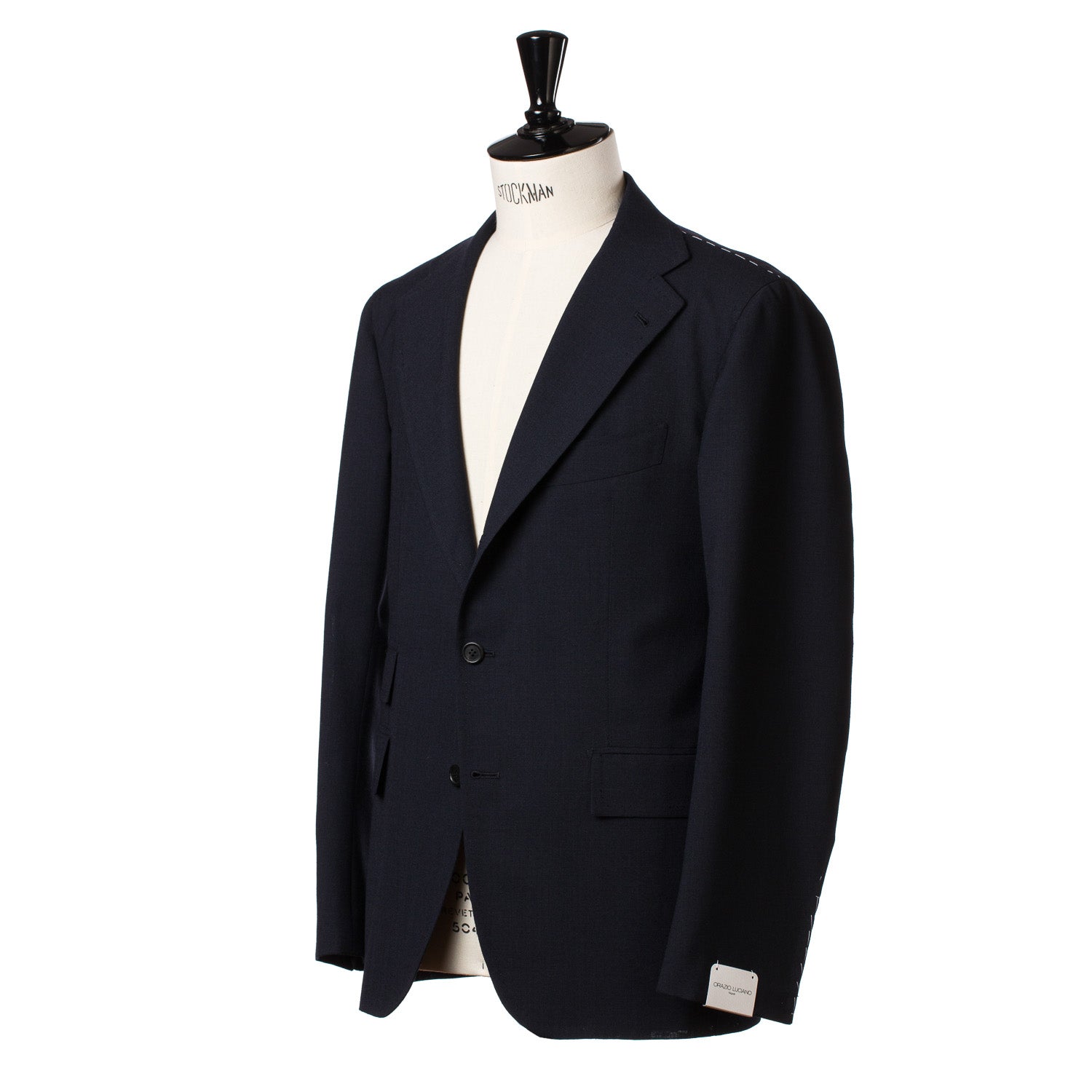 Dark Blue Jacket "Gentleman Club" made of pure Merino Wool - purely handmade